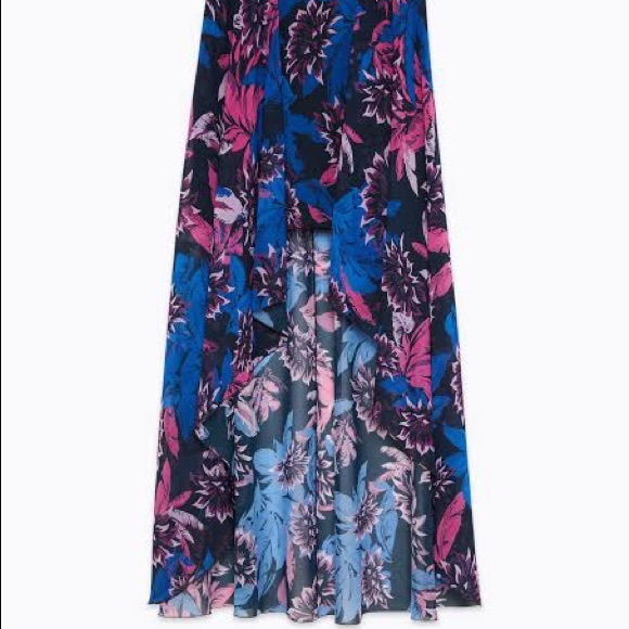 Patrizia Pepe Tropical Flower High-Low Hem Skirt - IT 40 - Picture 5 of 9